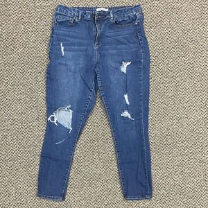 Just Fab Skinny Blue Jeans